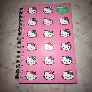 Hello Kitty Small Spiral Notebook. Pink .